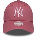 petten-gebogen-roze-verstelbaar-9forty-league-essential-cas-van-new-york-yankees-mlb-van-new-era