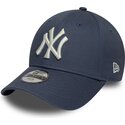 petten-gebogen-blauw-verstelbaar-voor-kinderen-9forty-league-essential-van-new-york-yankees-mlb-van-new-era