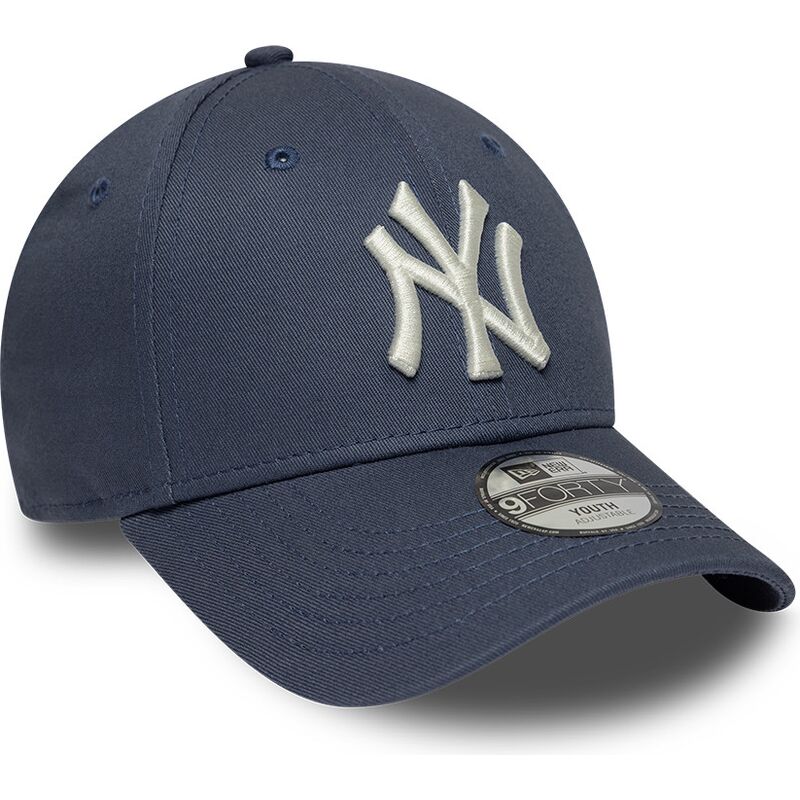 petten-gebogen-blauw-verstelbaar-voor-kinderen-9forty-league-essential-van-new-york-yankees-mlb-van-new-era
