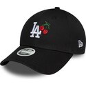 petten-gebogen-zwart-verstelbaar-9forty-fruit-icon-cherry-van-los-angeles-dodgers-mlb-van-new-era