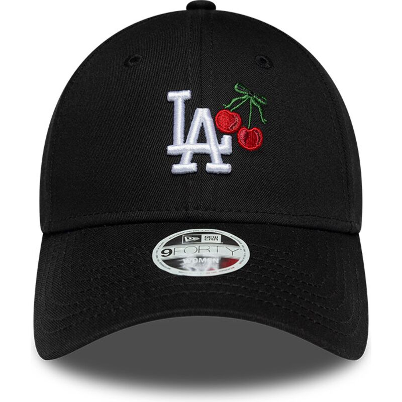 petten-gebogen-zwart-verstelbaar-9forty-fruit-icon-cherry-van-los-angeles-dodgers-mlb-van-new-era