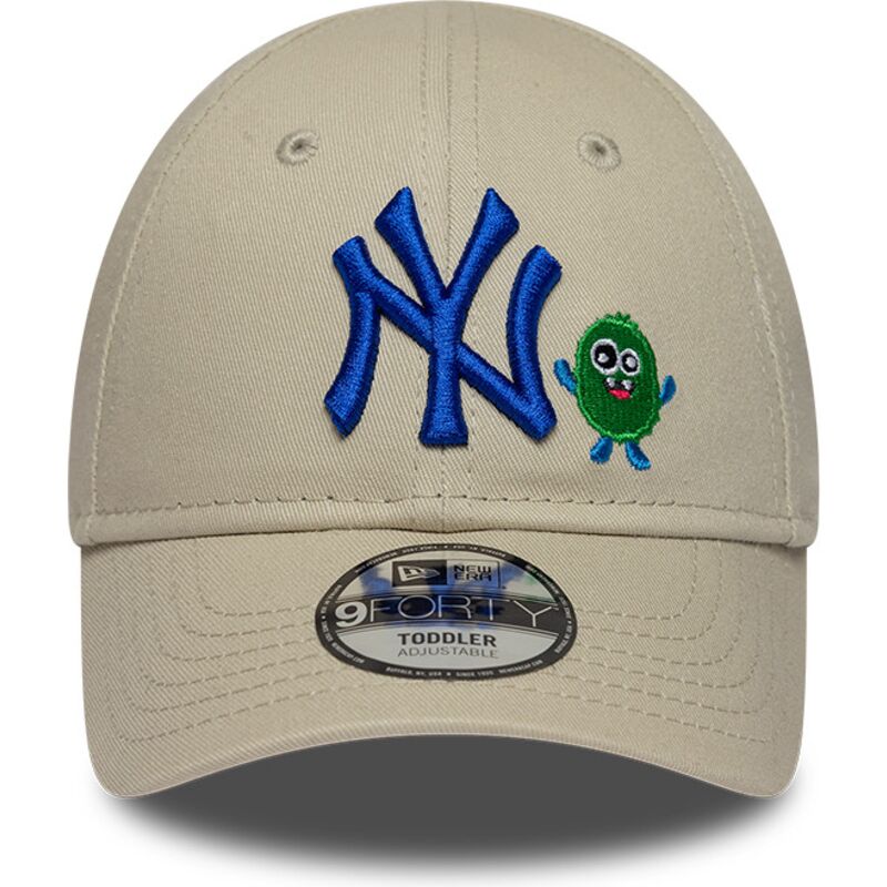 petten-gebogen-beige-verstelbaar-9forty-monster-icon-van-new-york-yankees-mlb-van-new-era