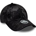 petten-gebogen-zwart-verstelbaar-9forty-pattern-velour-van-new-york-yankees-mlb-van-new-era