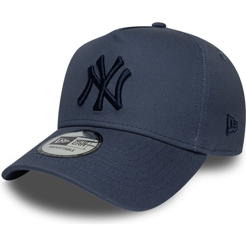 petten-gebogen-blauw-snapback-9forty-e-frame-league-essential-van-new-york-yankees-mlb-van-new-era