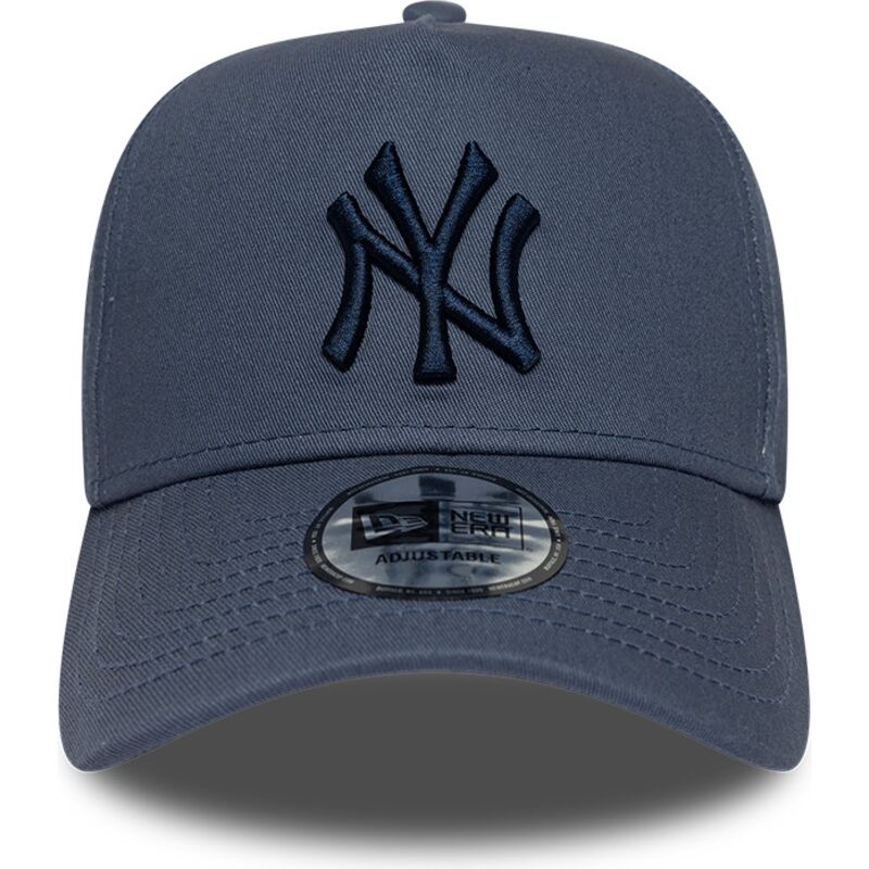 petten-gebogen-blauw-snapback-9forty-e-frame-league-essential-van-new-york-yankees-mlb-van-new-era
