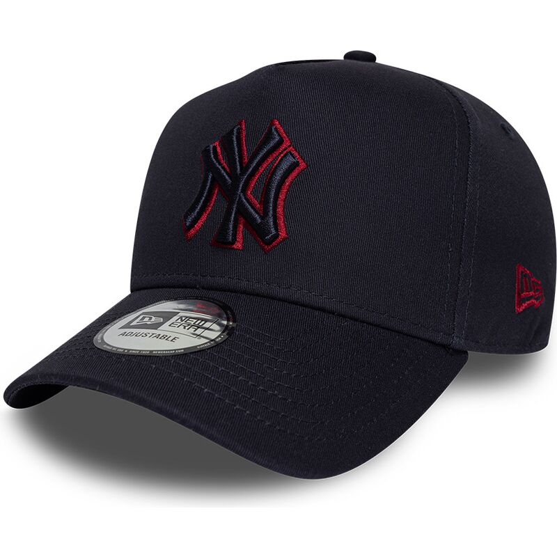 petten-gebogen-marineblauw-snapback-9forty-e-frame-team-outline-van-new-york-yankees-mlb-van-new-era