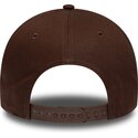 petten-gebogen-bruin-snapback-9forty-e-frame-team-outline-van-los-angeles-dodgers-mlb-van-new-era
