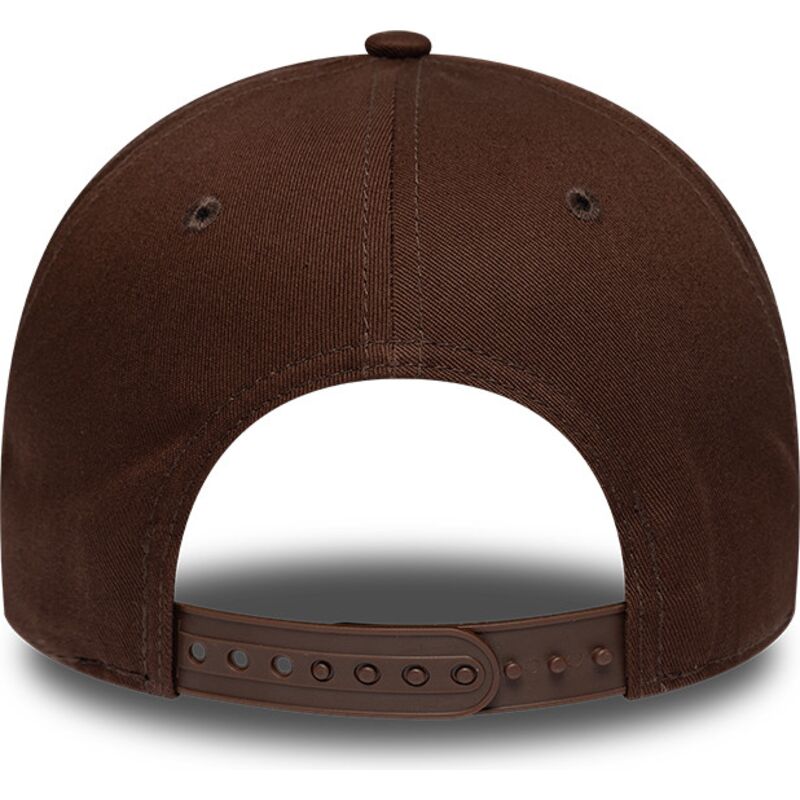 petten-gebogen-bruin-snapback-9forty-e-frame-team-outline-van-los-angeles-dodgers-mlb-van-new-era