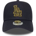 petten-gebogen-marineblauw-snapback-9forty-dorado-e-frame-metallic-outline-van-los-angeles-dodgers-mlb-van-new-era