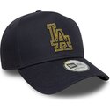 petten-gebogen-marineblauw-snapback-9forty-dorado-e-frame-metallic-outline-van-los-angeles-dodgers-mlb-van-new-era