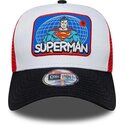 petten-gebogen-meerkleurig-snapback-voor-kinderen-a-frame-patch-van-superman-dc-comics-van-new-era