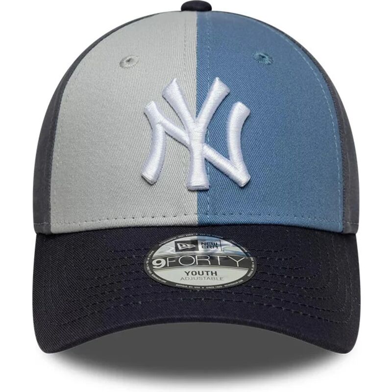petten-gebogen-meerkleurig-verstelbaar-voor-kinderen-9forty-colourblock-van-new-york-yankees-mlb-van-new-era