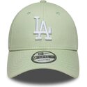 petten-gebogen-groen-verstelbaar-9forty-league-ess-9forty-league-essential-van-los-angeles-dodgers-mlb-van-new-era