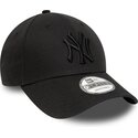petten-gebogen-zwart-verstelbaar-9forty-league-essential-van-new-york-yankees-mlb-van-new-era