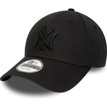 Petten gebogen zwart verstelbaar 9FORTY League Essential van New York Yankees MLB van New Era