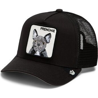 Petten gebogen zwart snapback voor kinderen Frenchie Original Recipe The Farm Goorin Bros.