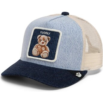 Petten gebogen marineblauw snapback voor kinderen van Cuddly Original Recipe The Farm Goorin Bros.