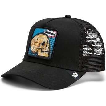 Petten gebogen zwart snapback Cancelled Skull Pop Art Strikes Back The Farm Goorin Bros.
