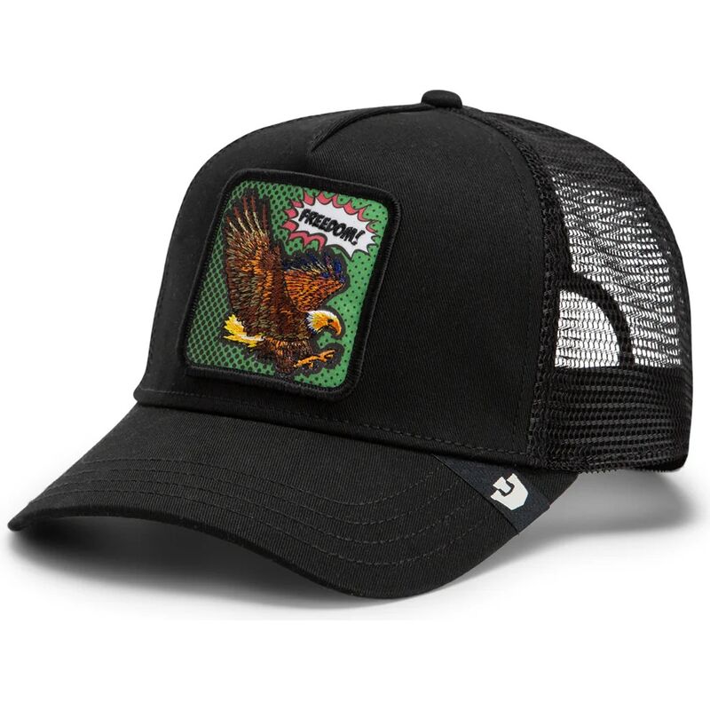 petten-gebogen-zwart-snapback-freedom-eagle-pop-art-strikes-back-the-farm-goorin-bros petten-gebogen-zwart-snapback-freedom-eagle-pop-art-strikes-back-the-farm-goorin-bros