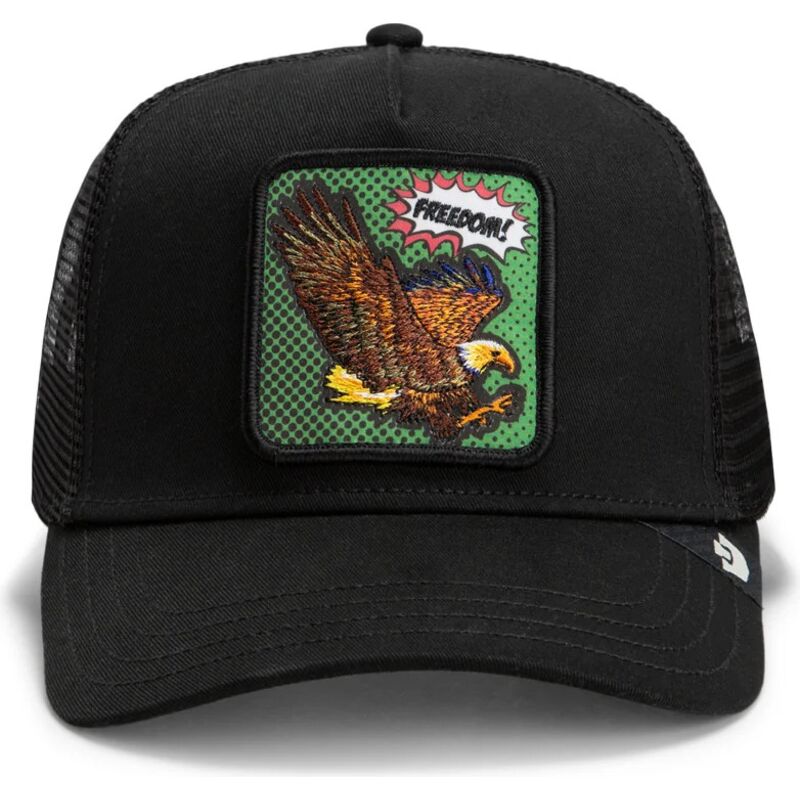 petten-gebogen-zwart-snapback-freedom-eagle-pop-art-strikes-back-the-farm-goorin-bros petten-gebogen-zwart-snapback-freedom-eagle-pop-art-strikes-back-the-farm-goorin-bros