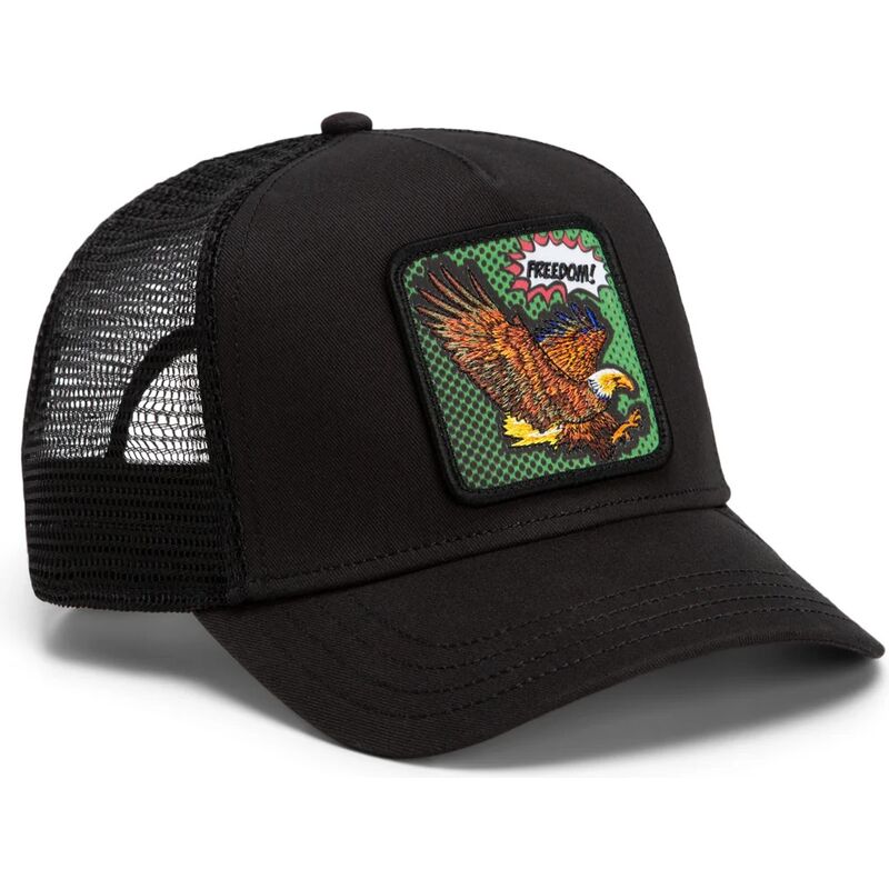 petten-gebogen-zwart-snapback-freedom-eagle-pop-art-strikes-back-the-farm-goorin-bros petten-gebogen-zwart-snapback-freedom-eagle-pop-art-strikes-back-the-farm-goorin-bros