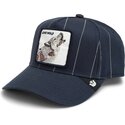 petten-gebogen-marineblauw-snapback-pinstripe-lone-wolf-playmakers-the-farm-goorin-bros