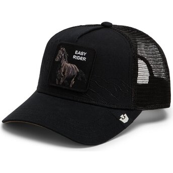 Petten gebogen zwart snapback Stallion Badlands The Farm Goorin Bros.