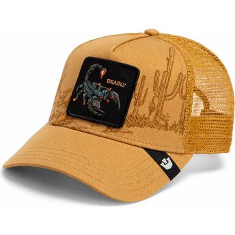 Petten gebogen bruin snapback Scorpion Badlands Deadly The Farm Goorin Bros.