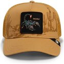 petten-gebogen-bruin-snapback-scorpion-badlands-deadly-the-farm-goorin-bros