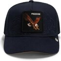 petten-gebogen-marineblauw-snapback-eagle-badlands-freedom-the-farm-goorin-bros