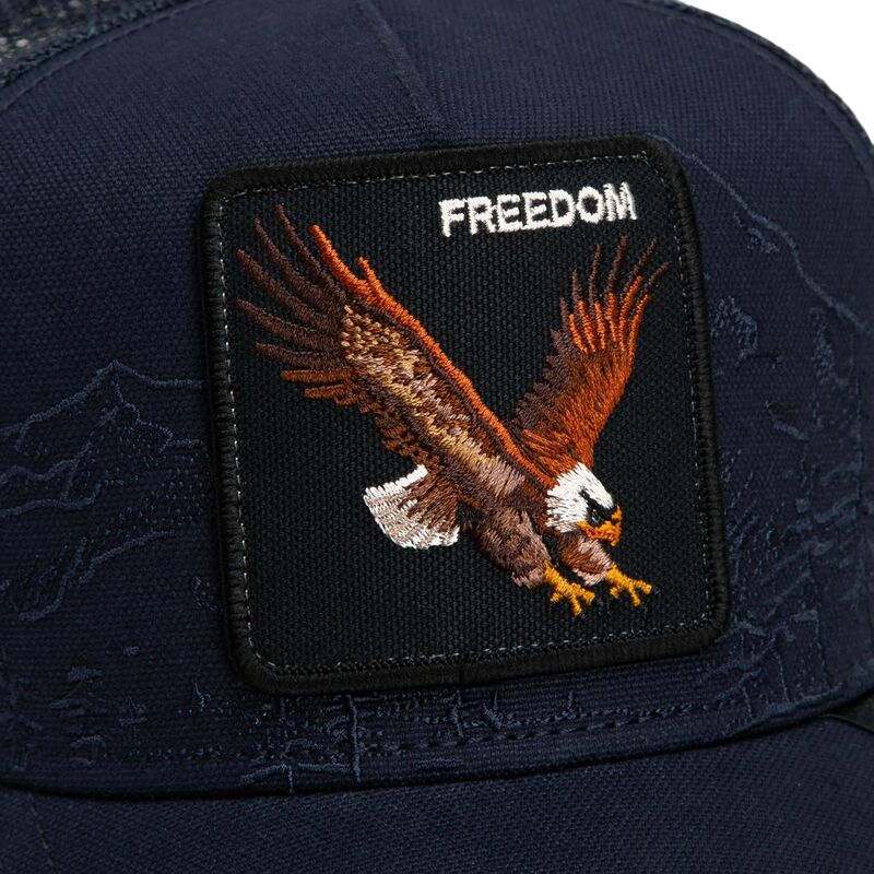 petten-gebogen-marineblauw-snapback-eagle-badlands-freedom-the-farm-goorin-bros