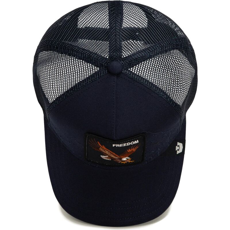 petten-gebogen-marineblauw-snapback-eagle-badlands-freedom-the-farm-goorin-bros