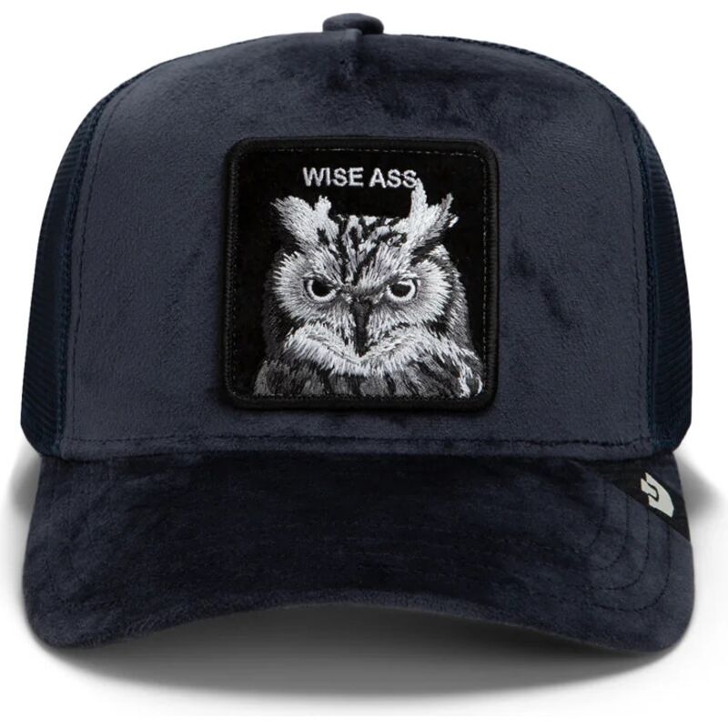 petten-gebogen-marineblauw-snapback-velour-wise-ass-the-farm-goorin-bros petten-gebogen-marineblauw-snapback-velour-wise-ass-the-farm-goorin-bros