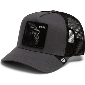 Petten gebogen grijs snapback The Boss Original Recipe The Farm Goorin Bros.