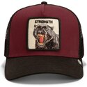 petten-gebogen-rood-snapback-strength-panther-original-recipe-the-farm-goorin-bros