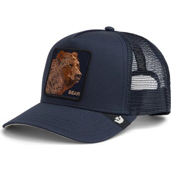 Petten gebogen marineblauw snapback Bear Original Recipe The Farm Goorin Bros.