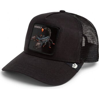 Petten gebogen zwart snapback Deadly Scorpion Original Recipe The Farm Goorin Bros.