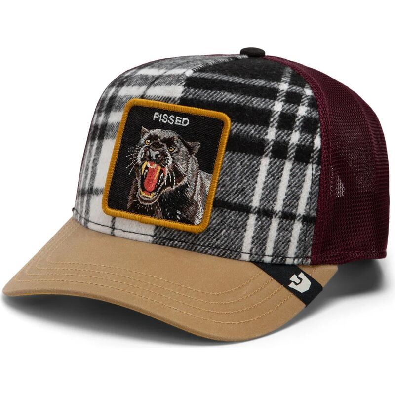 petten-gebogen-meerkleurig-snapback-brit-panther-check-mate-pissed-the-farm-goorin-bros petten-gebogen-meerkleurig-snapback-brit-panther-check-mate-pissed-the-farm-goorin-bros