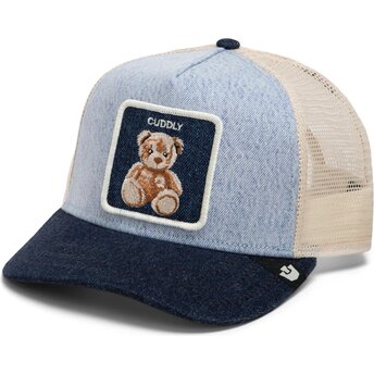 Petten gebogen blauw snapback van Cuddly After Dark The Farm Goorin Bros.