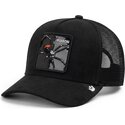 petten-gebogen-zwart-snapback-black-out-spider-blackened-metallic-poison-the-farm-goorin-bros
