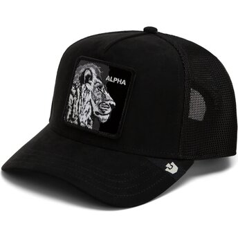 Petten gebogen zwart snapback Black Out Lion Blackened Metallic Alpha The Farm Goorin Bros.