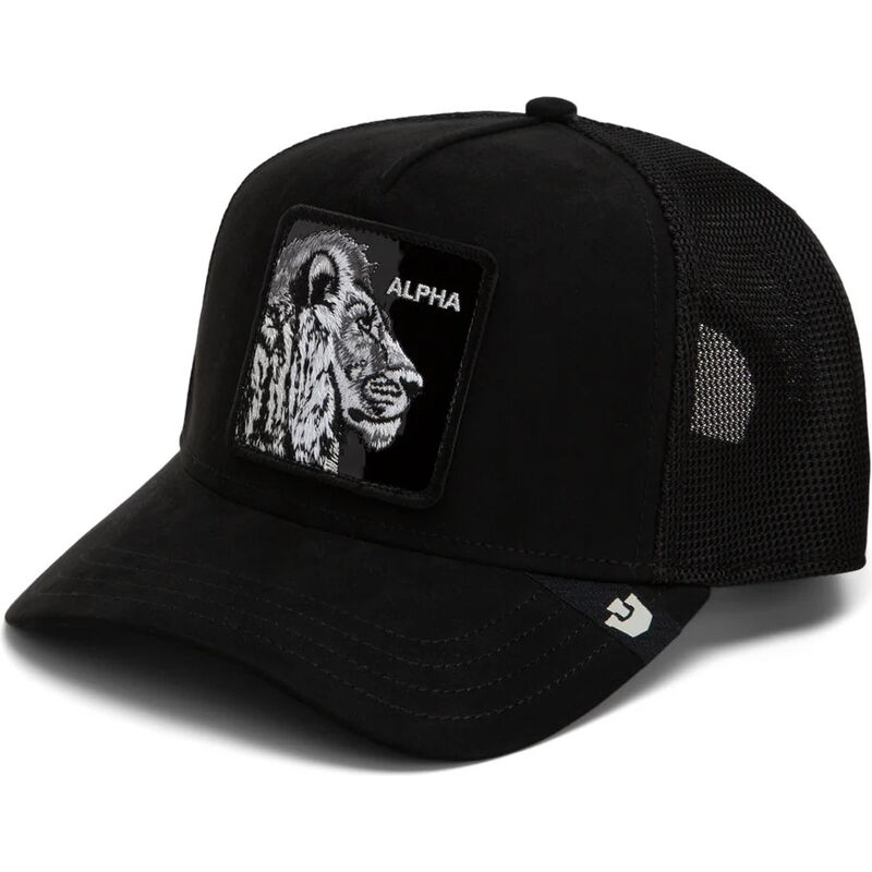 petten-gebogen-zwart-snapback-black-out-lion-blackened-metallic-alpha-the-farm-goorin-bros