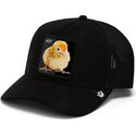petten-gebogen-zwart-snapback-black-out-chick-blackened-metallic-hot-the-farm-goorin-bros