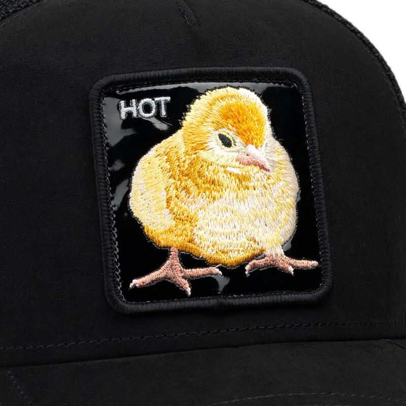 petten-gebogen-zwart-snapback-black-out-chick-blackened-metallic-hot-the-farm-goorin-bros