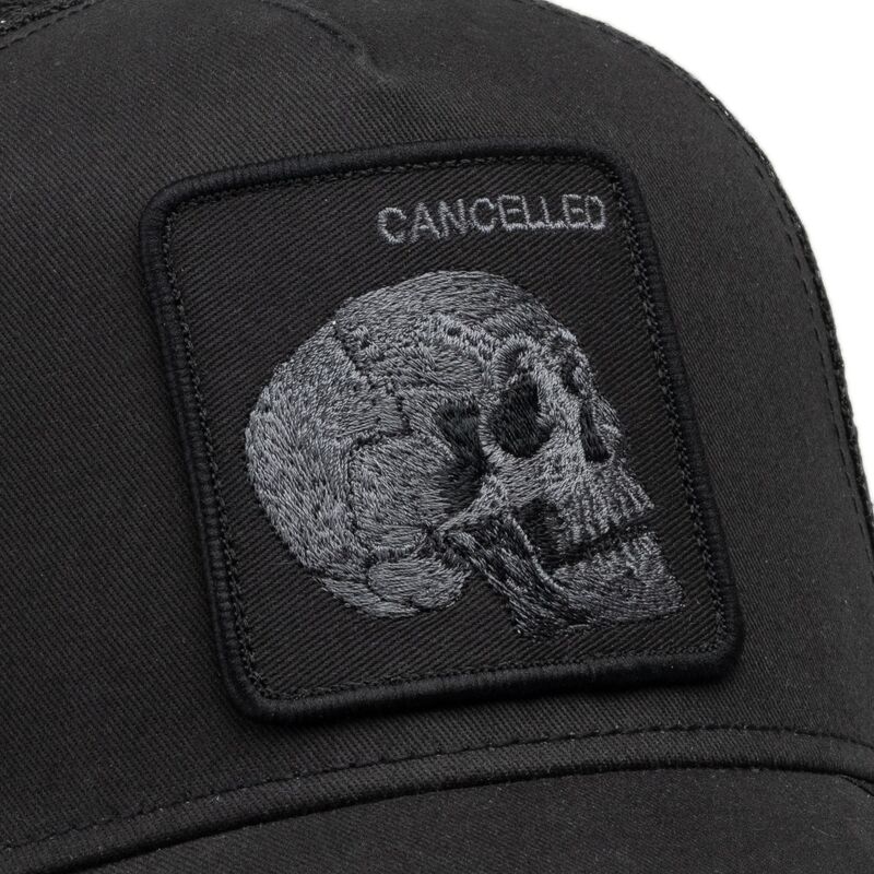 petten-gebogen-zwart-snapback-tonal-skull-full-intent-cancelled-the-farm-goorin-bros