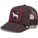 petten-gebogen-bruin-snapback-shadow-bull-terrier-off-the-leash-the-farm-goorin-bros