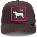 petten-gebogen-bruin-snapback-shadow-bull-terrier-off-the-leash-the-farm-goorin-bros