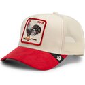 petten-gebogen-rood-snapback-the-suede-rooster-microsuede-cock-the-farm-goorin-bros