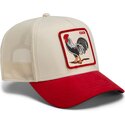 petten-gebogen-rood-snapback-the-suede-rooster-microsuede-cock-the-farm-goorin-bros