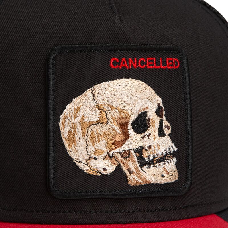 petten-gebogen-zwart-snapback-cancelled-skull-microsuede-the-farm-goorin-bros